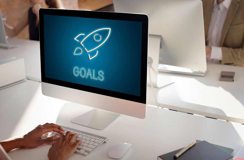 Business Goals Rocketship Target Concept
