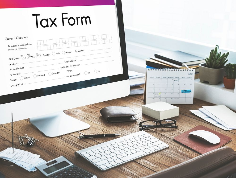 Tax Credits Claim Form Concept