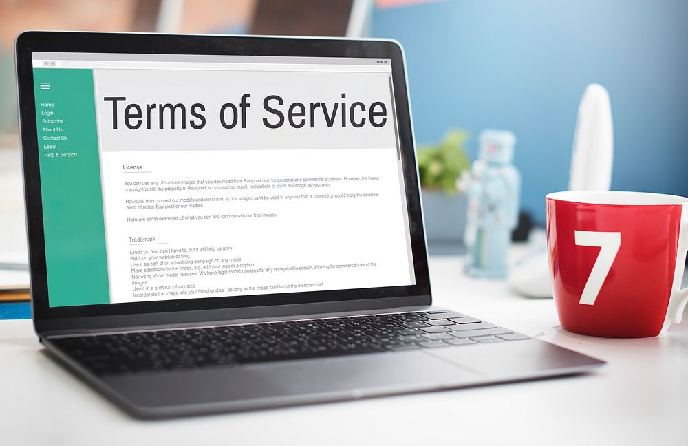 Terms of Service Conditions Rule Policy Regulation Concept