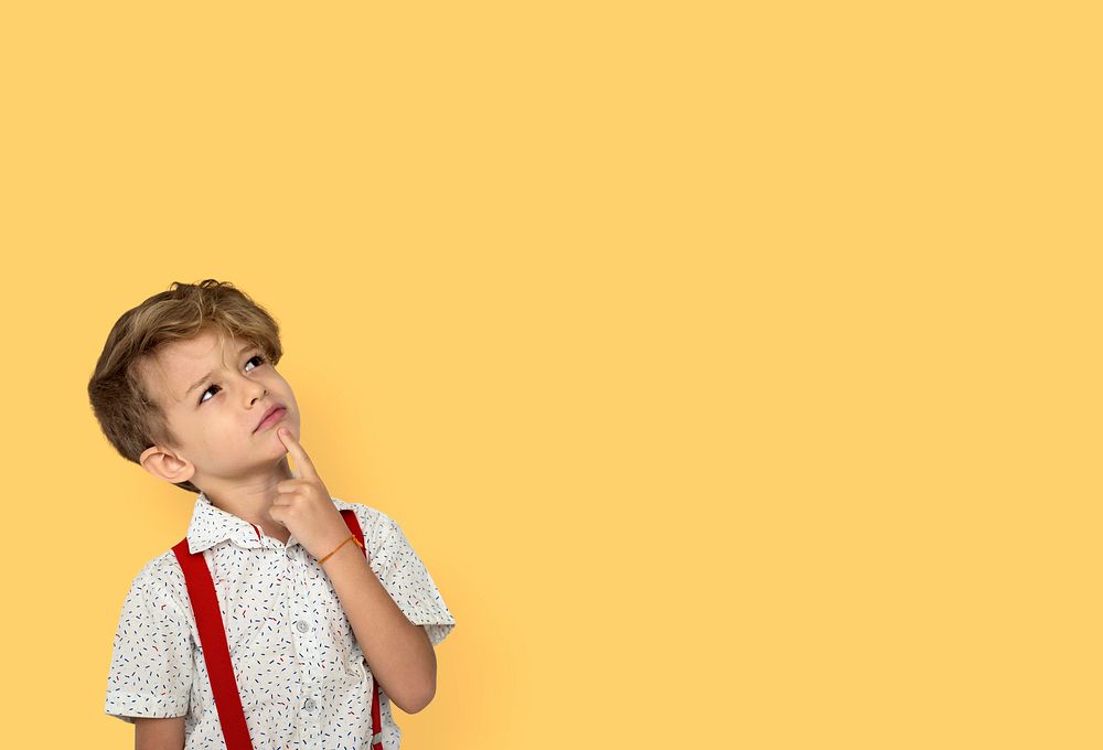 Adorable Schoolboy Portrait Studio Shoot