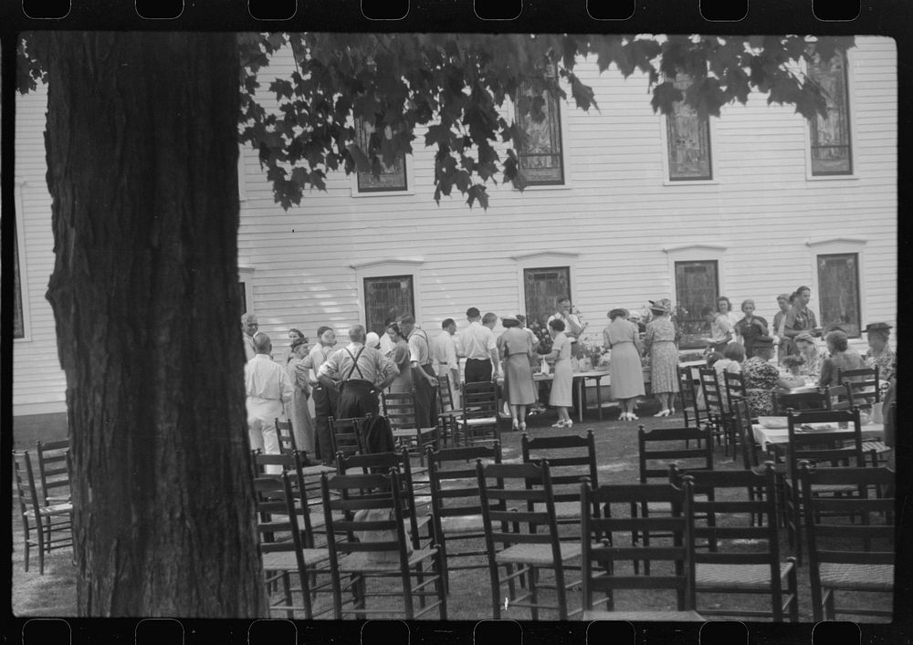 [Untitled photo, possibly related to: Church social and luncheon, Bristol, Vermont]. Sourced from the Library of Congress.