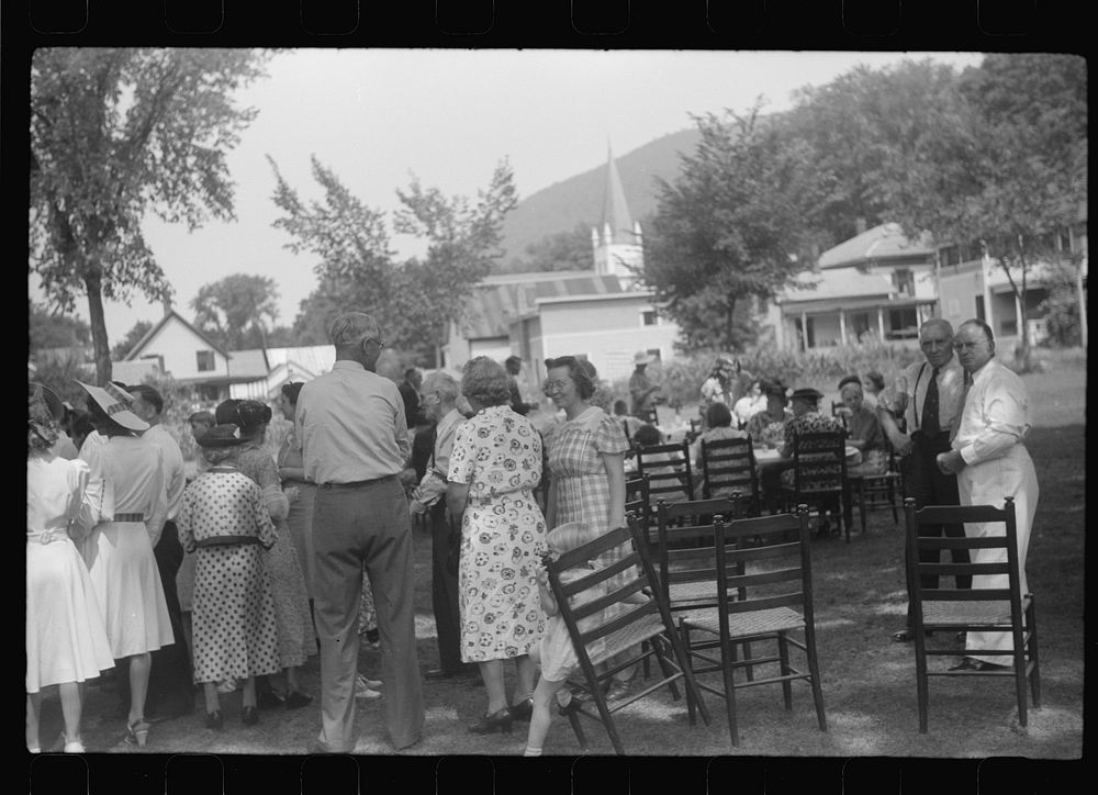 [Untitled photo, possibly related to: Church social and luncheon, Bristol, Vermont]. Sourced from the Library of Congress.