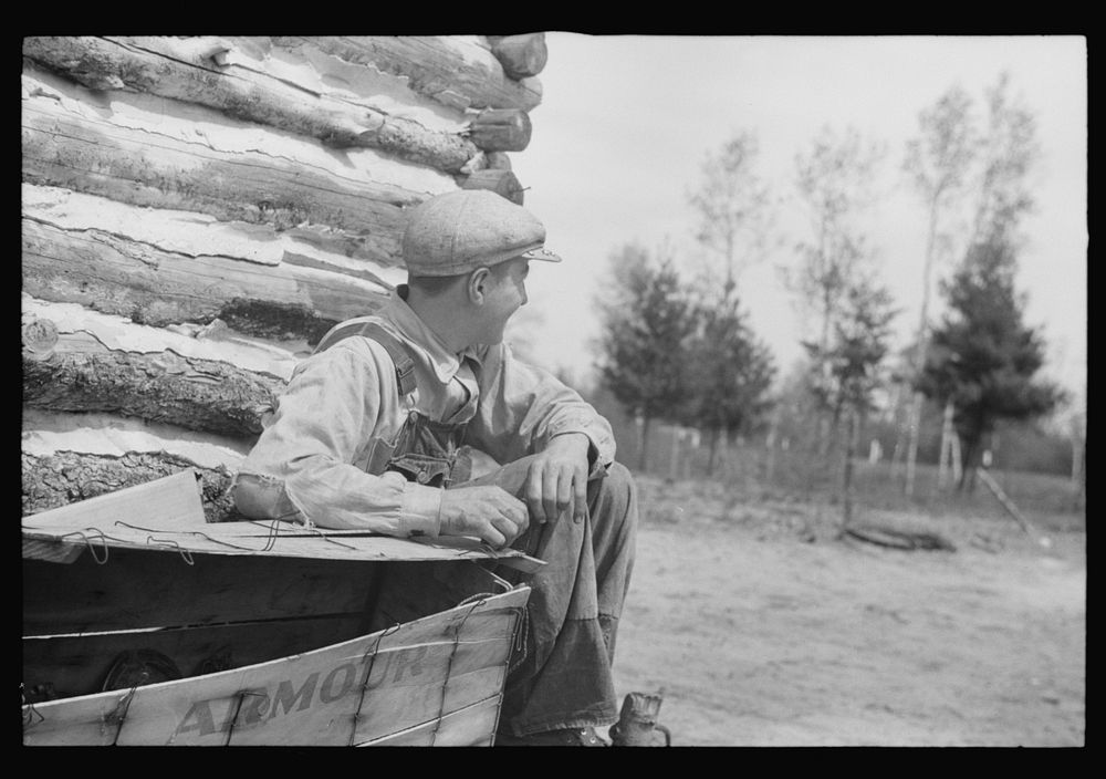 [Untitled photo, possibly related to: Son of the Hale family near Black River Falls, Wisconsin]. Sourced from the Library of…