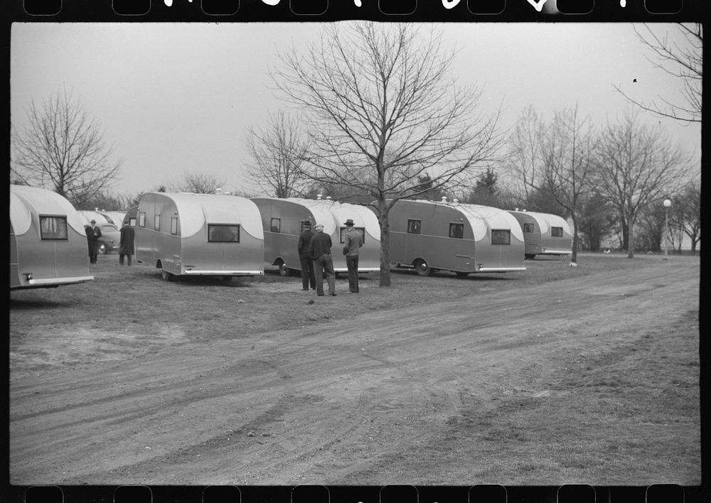 [Untitled photo, possibly related to: FSA (Farm Security Administration) trailers, Washington, D.C. tourist camp]. Sourced…