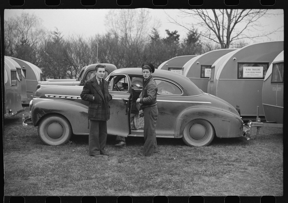 FSA (Farm Security Administration) trailer drivers. Sourced from the Library of Congress.