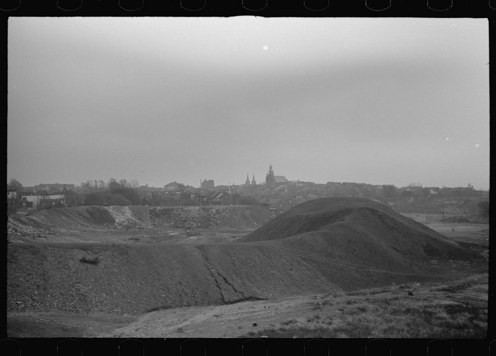 [Untitled photo, possibly related to: Shenandoah, Pennsylvania. A view of the outskirts of a mining town]. Sourced from the…