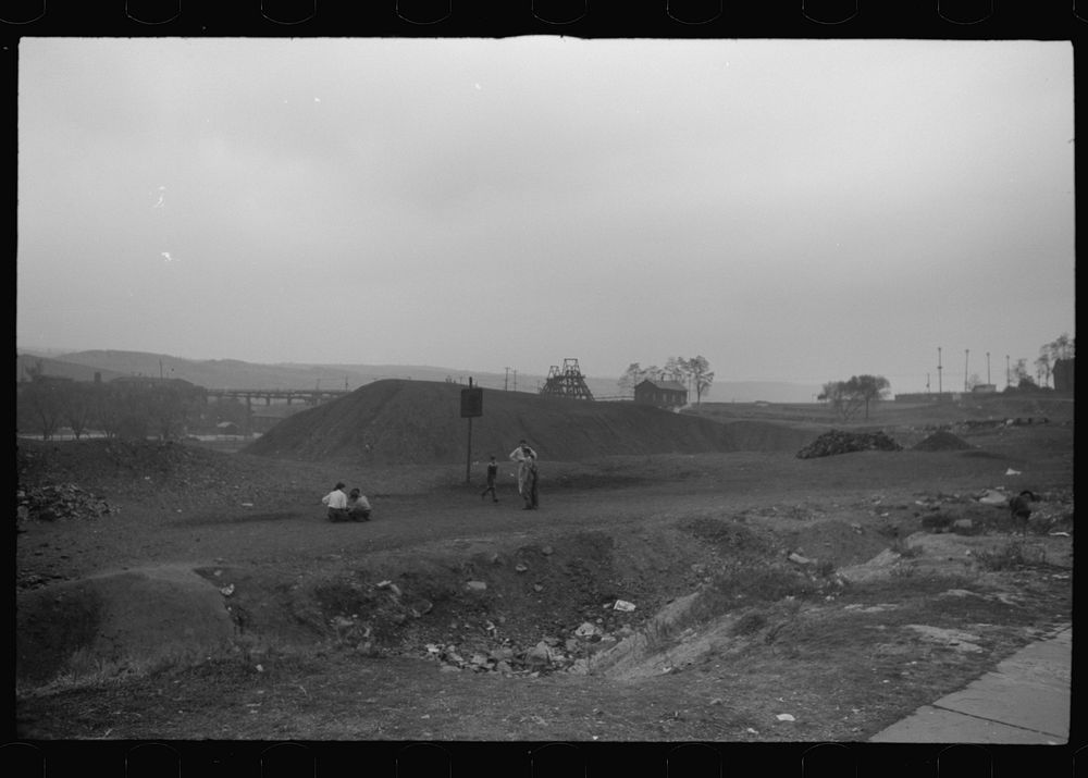 Shenandoah, Pennsylvania. A view of the outskirts of a mining town. Sourced from the Library of Congress.