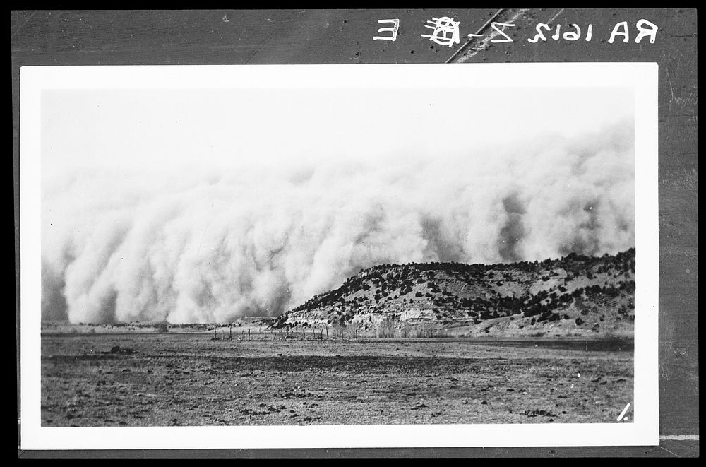 Baca County, Colorado. April 14, 1935. Dust storm. Colorado. Sourced from the Library of Congress.