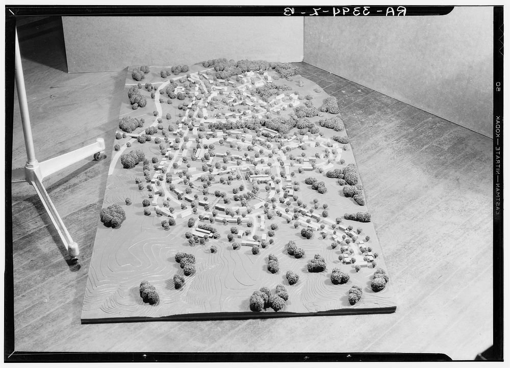 Model of Greenhills project, Ohio. Sourced from the Library of Congress.