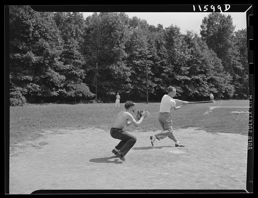 Washington, D.C. Baseball game in Rock Creek Park. Sourced from the Library of Congress.