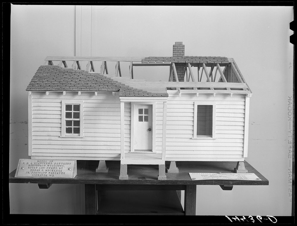 Model of South East Missouri homes. Sourced from the Library of Congress.