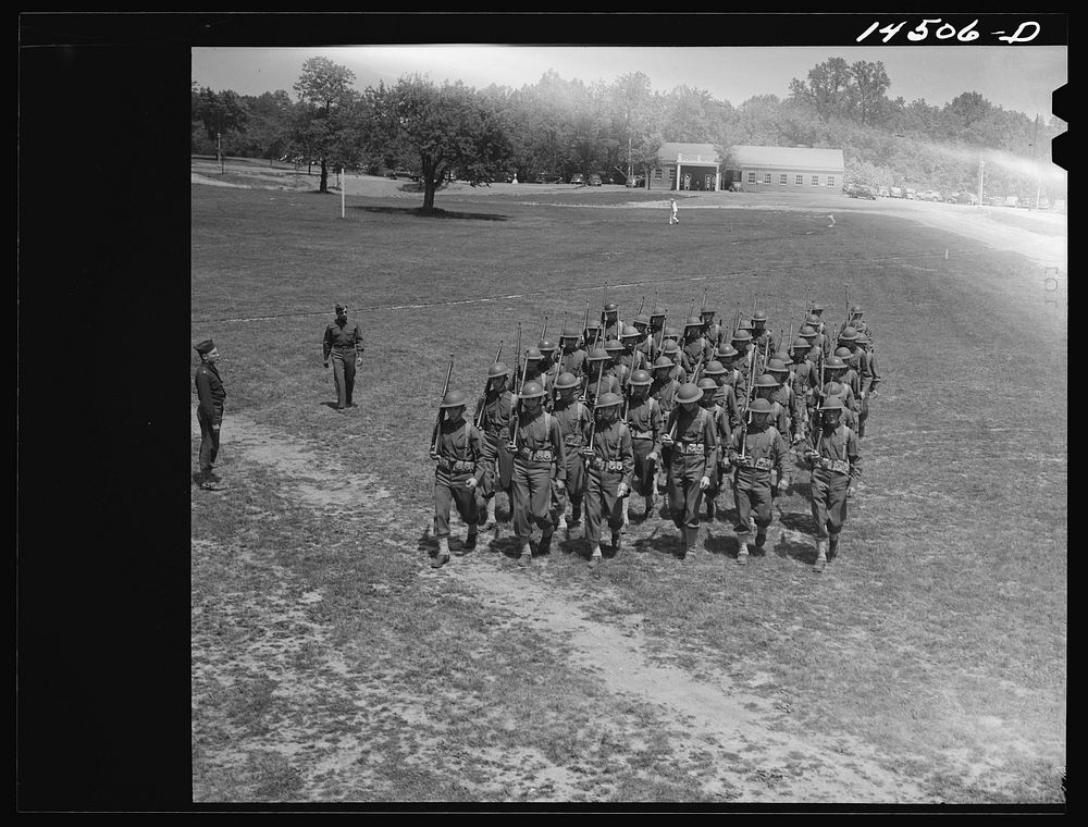 Soldiers at Fort Belvoir, Virginia. Sourced from the Library of Congress.