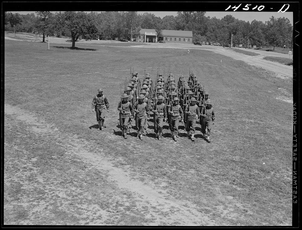 Soldiers at Fort Belvoir, Virginia. Sourced from the Library of Congress.