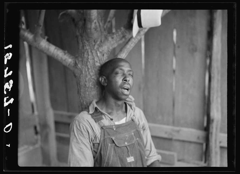 A man asleep. Florence County, South Carolina. Sourced from the Library of Congress.