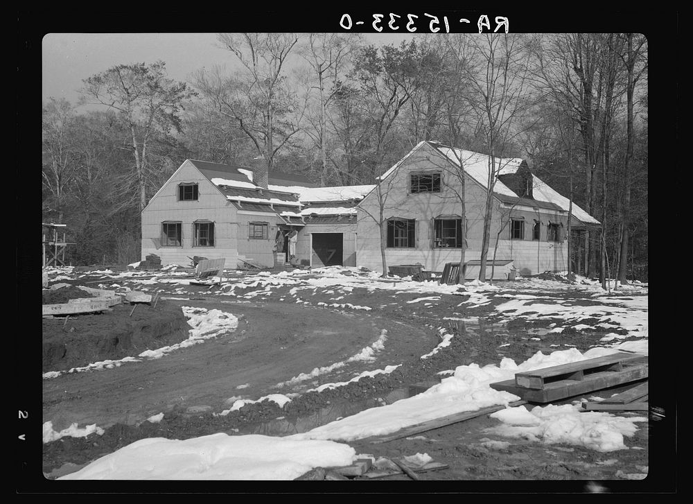 Construction on the Greenhills project. Ohio. Sourced from the Library of Congress.