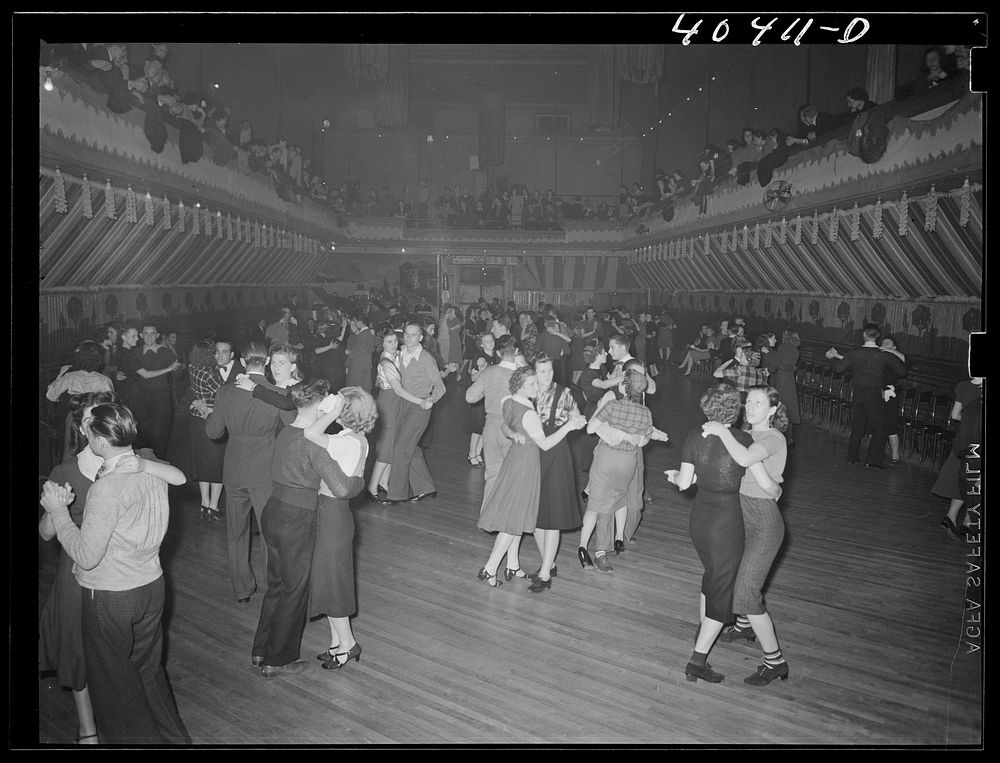 Shenandoah, Pennsylvania. Maher's dance hall, showing a great number of  dancers. Sourced from the Library of Congress.