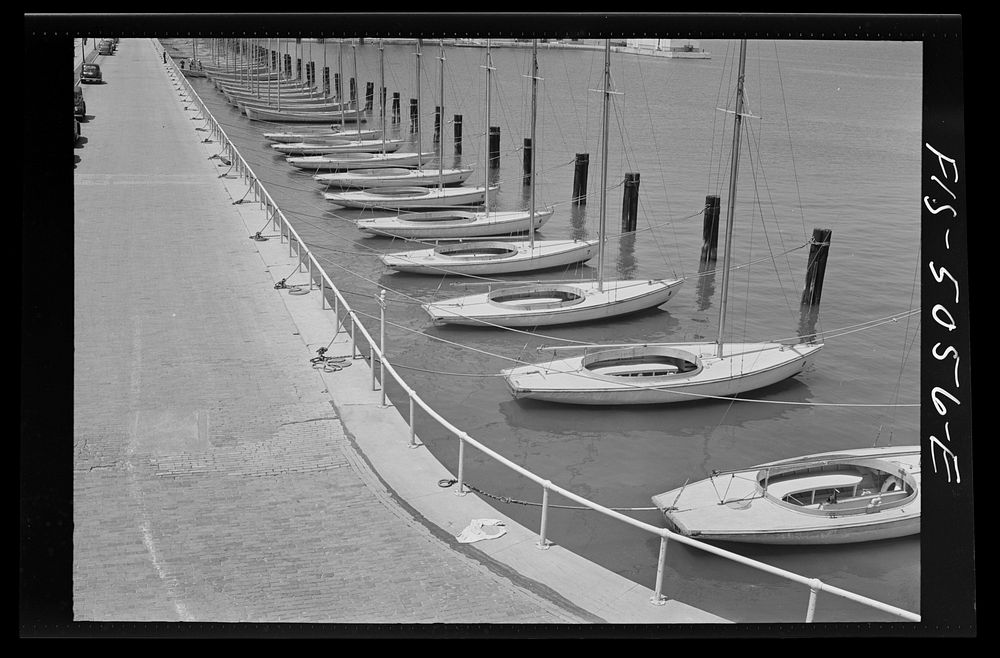 U.S. Naval Academy, Annapolis, Maryland. Knockabouts. Sourced from the Library of Congress.
