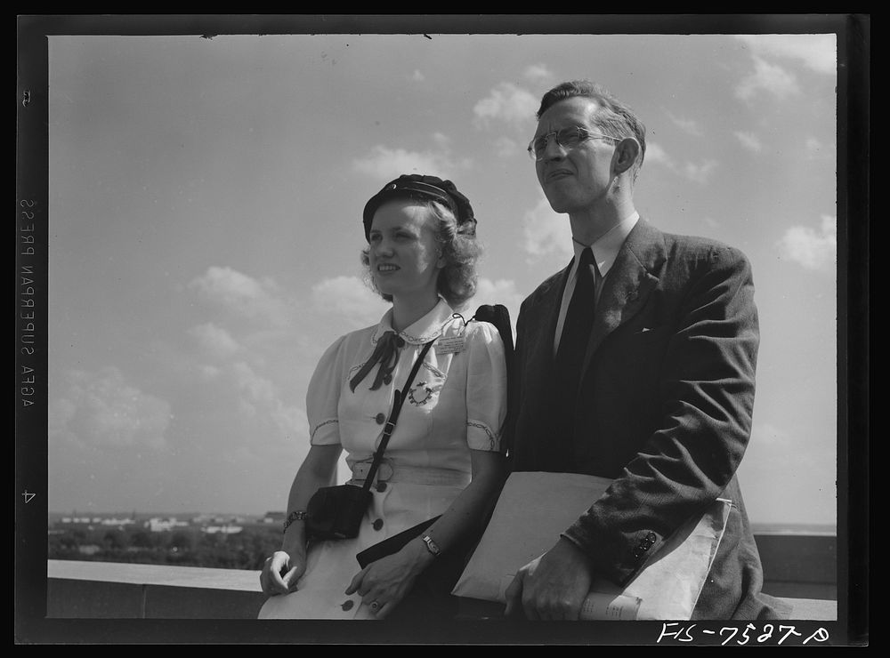 [Untitled photo, possibly related to: Washington, D.C. Foreign students at the international student assembly recording…