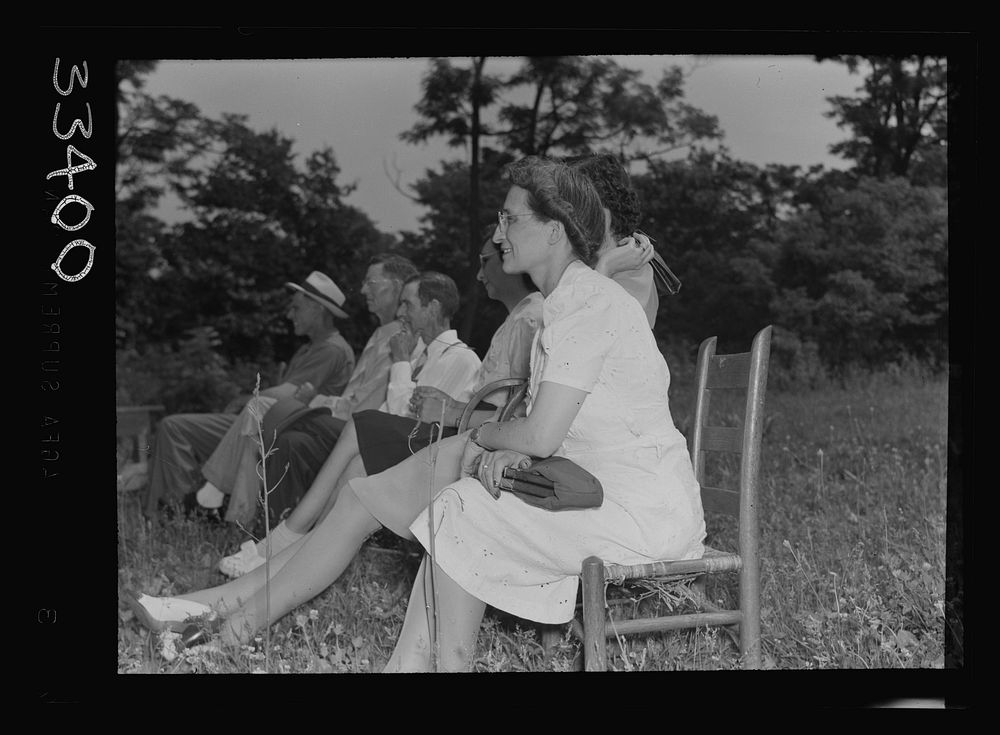 [Untitled photo, possibly related to: Keysville, Virginia. Randolph Henry High School. Graduation exercises for 123 students…