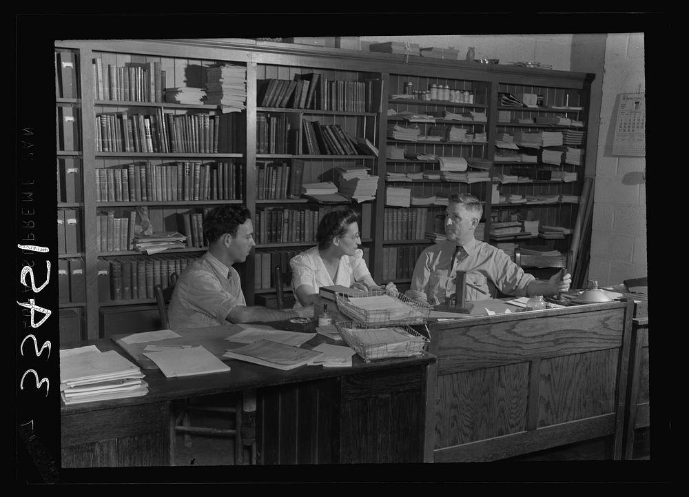 Keysville, Virginia. Randolph Henry High School. Miss Mae Kelly, director of instruction, with vocational agriculture…
