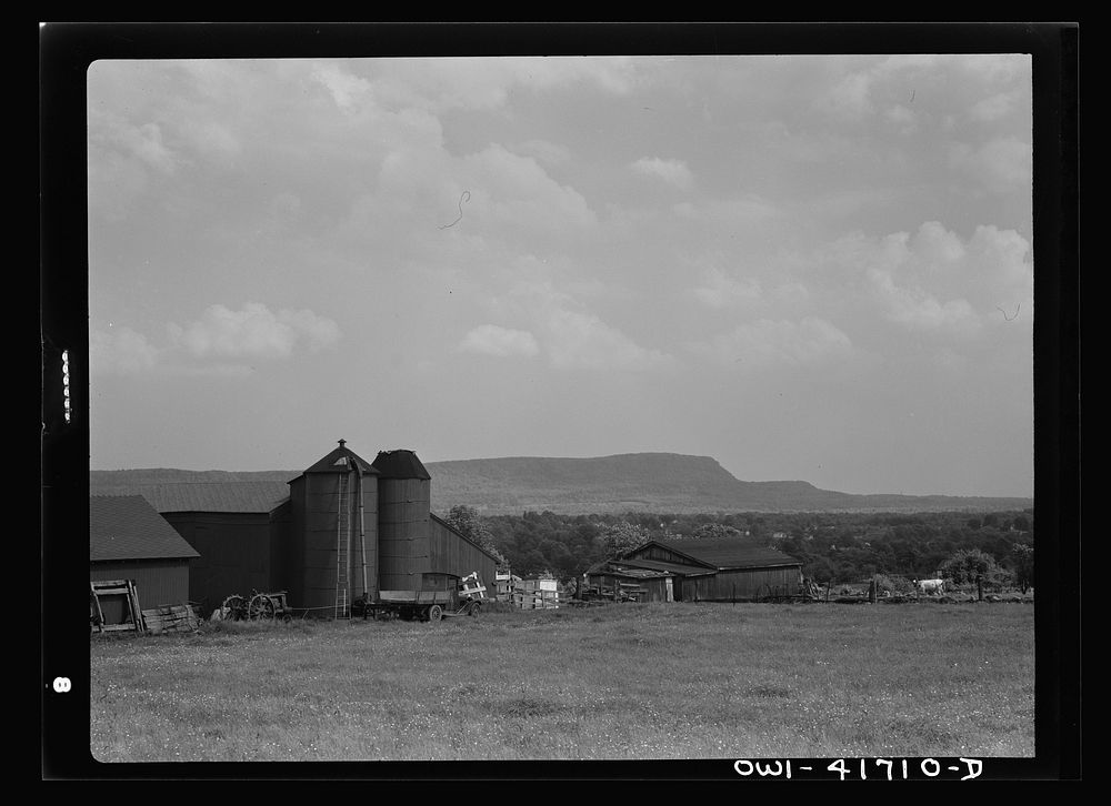 Southington, Connecticut. Orchards and farmland in the surroundings of Southington. Sourced from the Library of Congress.