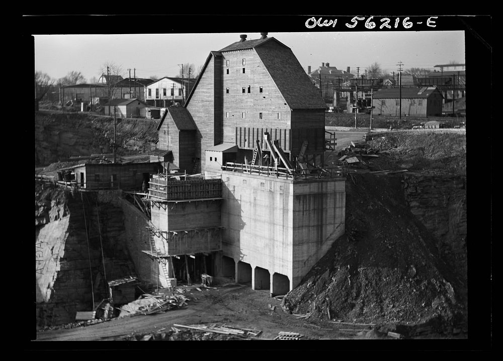 Haverford, Pennsylvania. A rock crushing plant. Sourced from the Library of Congress.