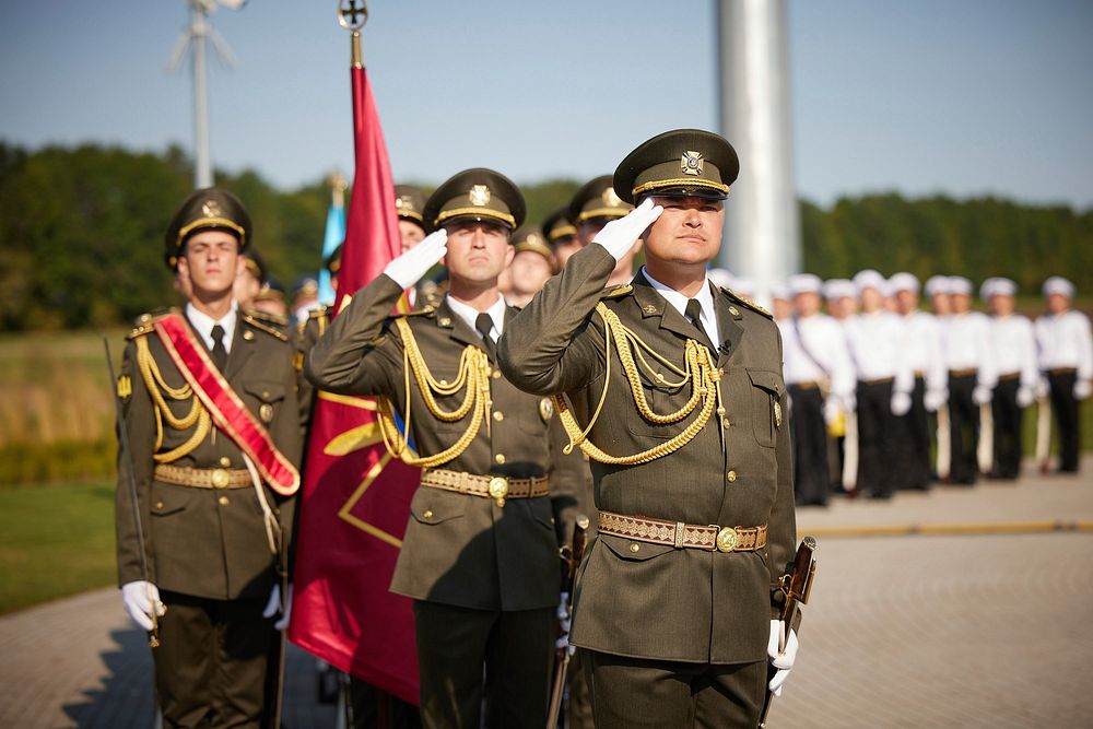 In the Cherkasy region, the President took part in the festivities on the occasion of the Day of the National Flag.