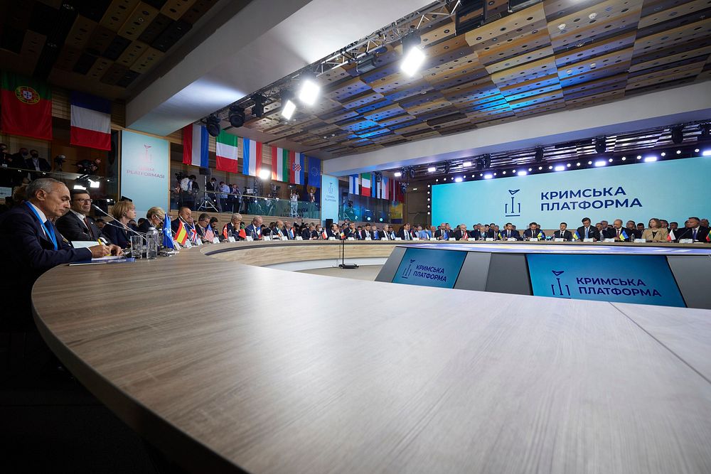 President of Ukraine opened the inaugural summit of the Crimea Platform.