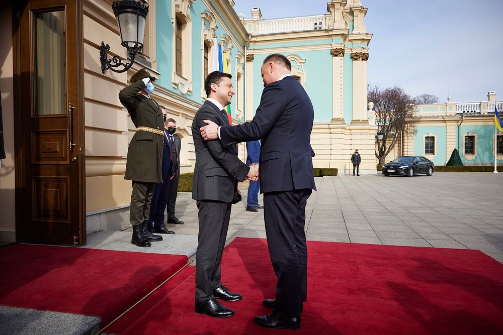 President of Ukraine meets with the Presidents of Lithuania and Poland in Kyiv.