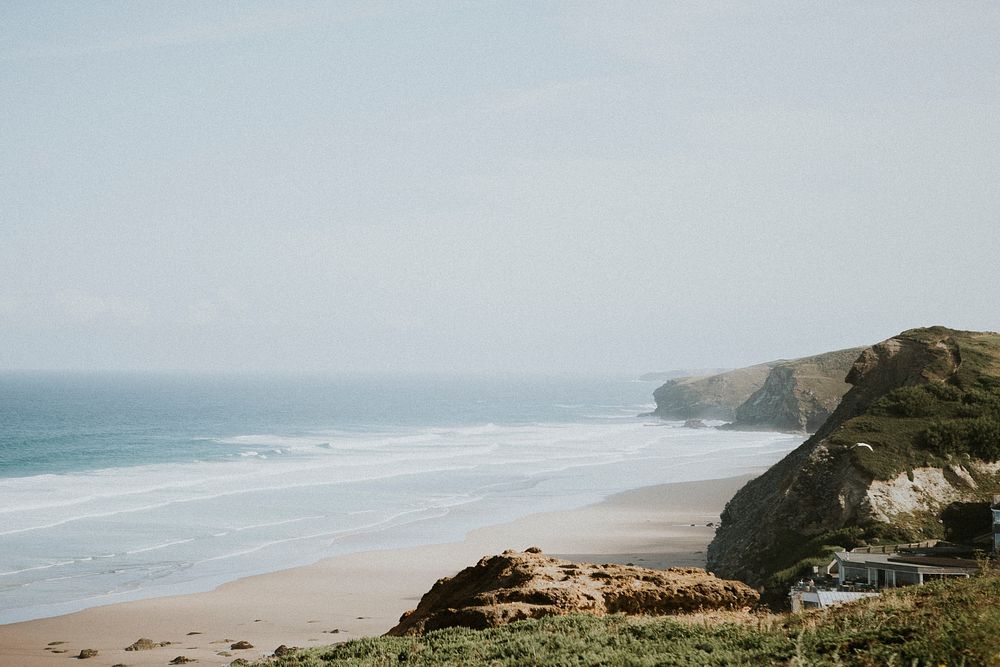 Hazy day at the beach