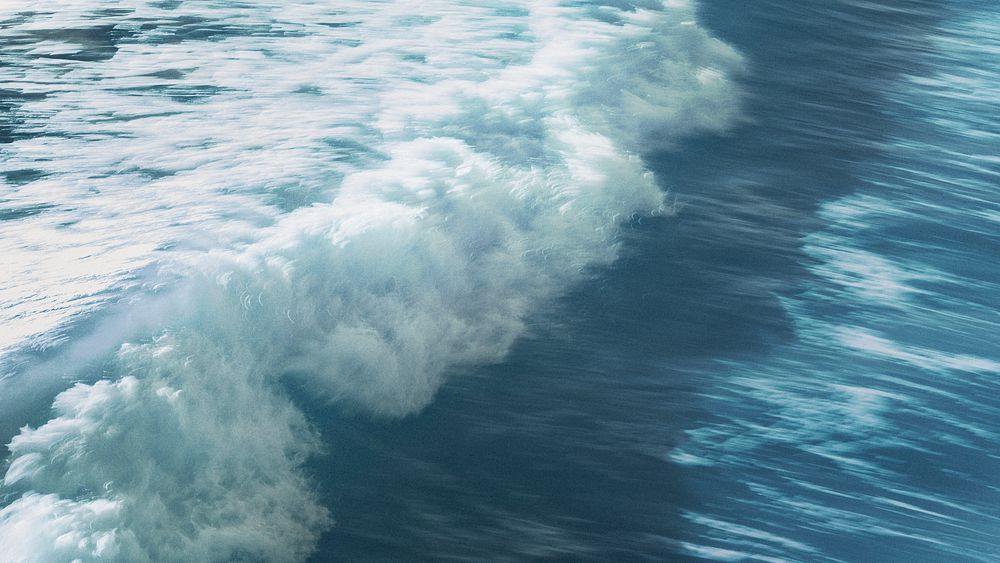 Nature desktop wallpaper background, ocean waves