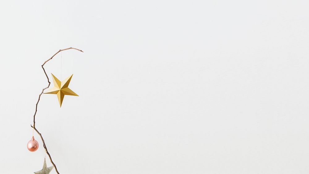 Golden star on a white background