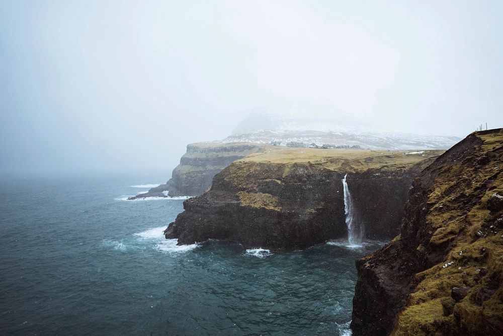 Múlafossur waterfall in the Faroe Islands