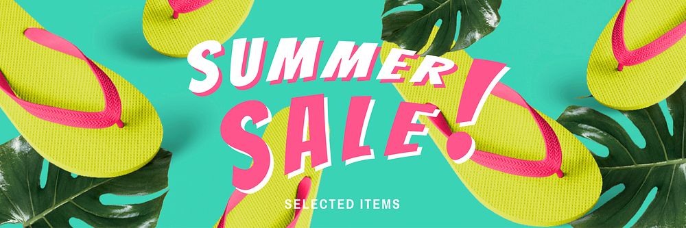Summer sale promotion vector advertisement