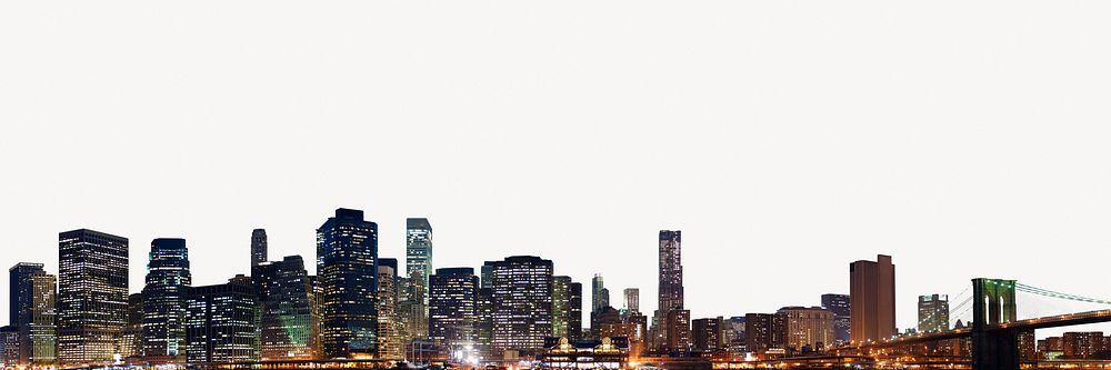 New York cityscape background, architecture aesthetic psd