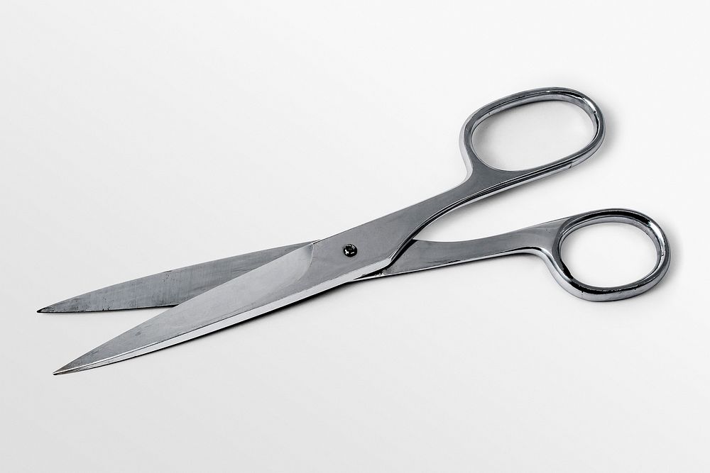 Scissors collage element, cutting tool design psd