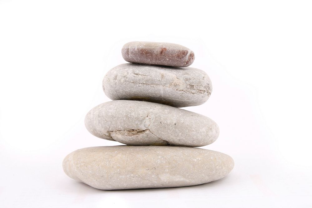 Minimal zen stones, free public domain CC0 image.