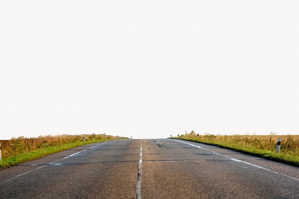 Rural highway background, nature border design