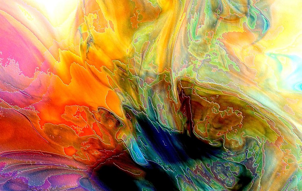 Free abstract watercolor background image, public domain CC0 photo.