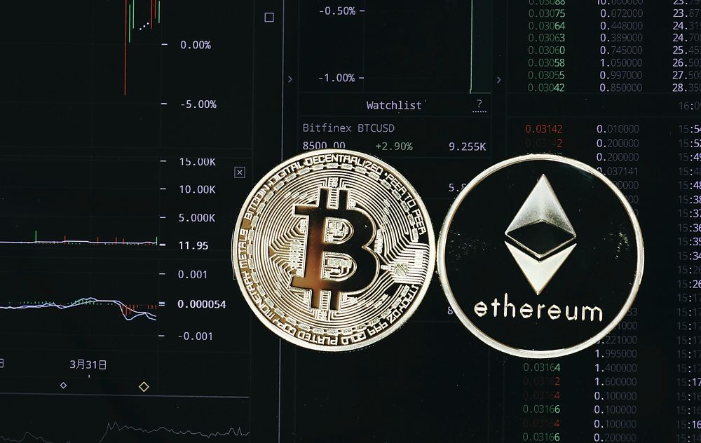 Free ethereum image, public domain cyber currency CC0 photo.