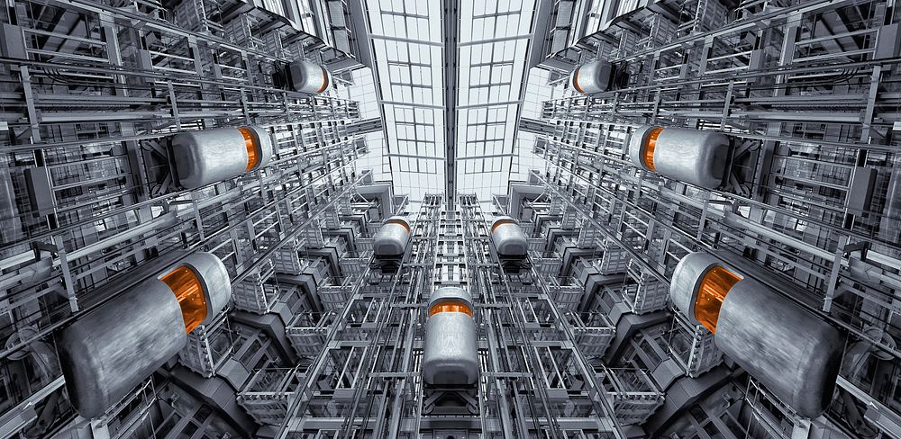 Inside a factory, free public domain CC0 photo