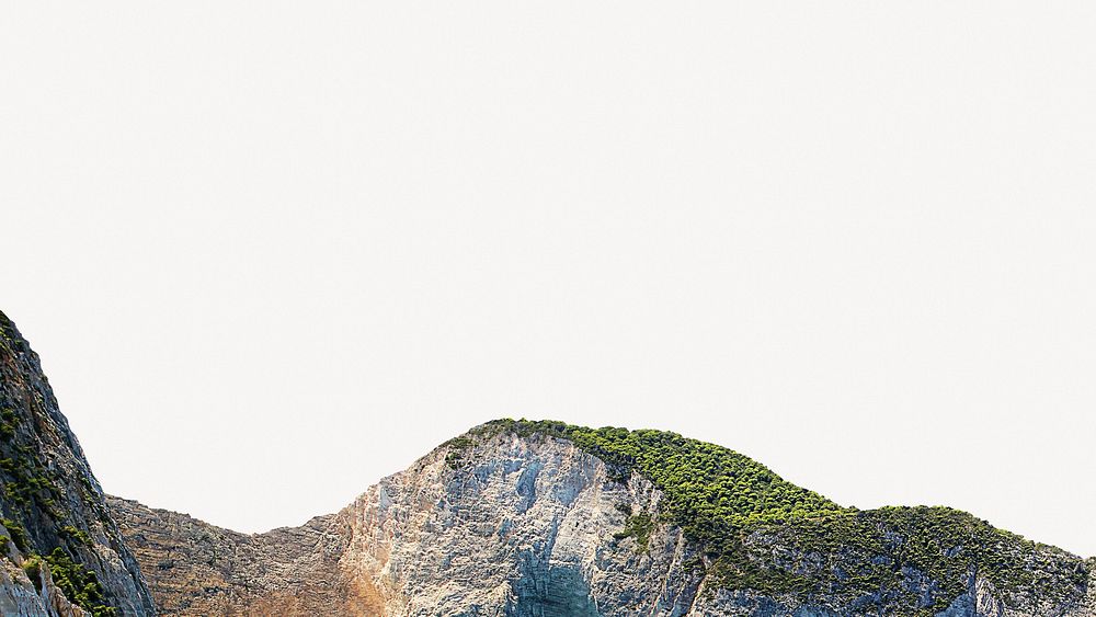 Island mountain background, nature aesthetic psd