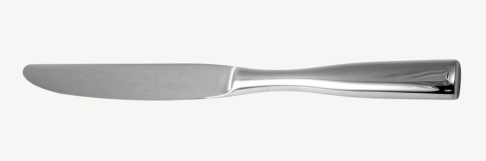 Butter knife collage element, cutlery design psd