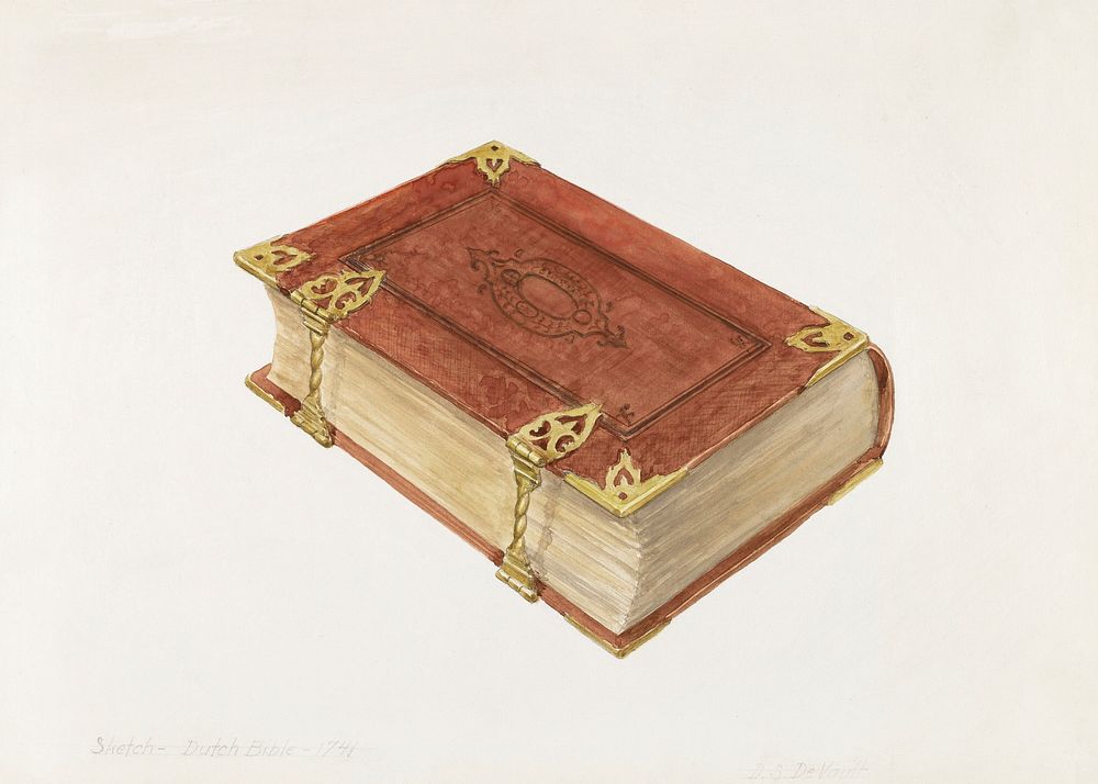 Dutch Bible (1935&ndash;1942) by David S. De Vault. Original from The National Gallery of Art. Digitally enhanced by…