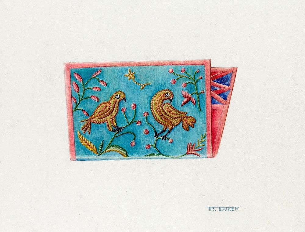 Needle Case (ca.1937) by Ruth Buker. Original from The National Gallery of Art. Digitally enhanced by rawpixel.