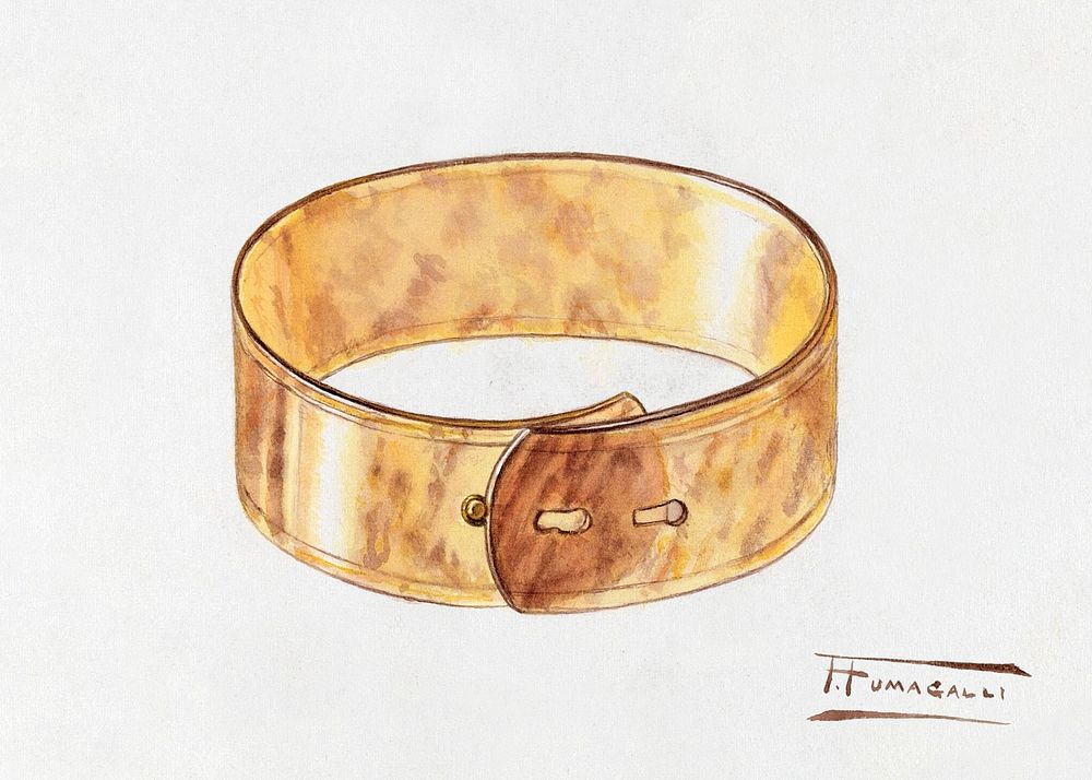 Bracelet (c. 1939) by Frank Fumagalli. Original from The National Gallery of Art. Digitally enhanced by rawpixel.