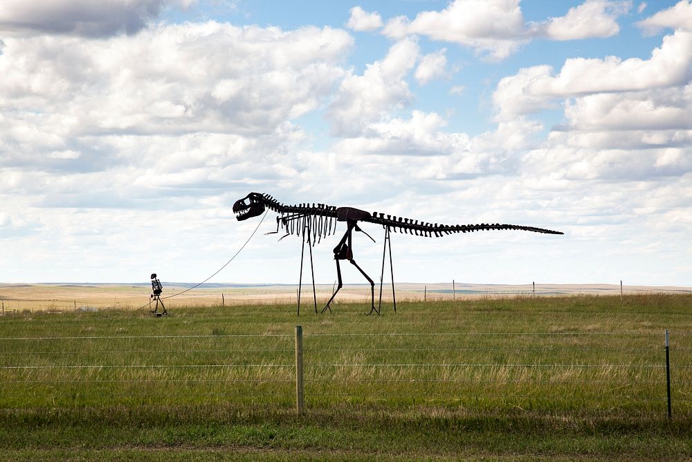 Dinosaur in Porter Sculpture Park in South Dakota, Original image from Carol M. Highsmith&rsquo;s America, Library of…