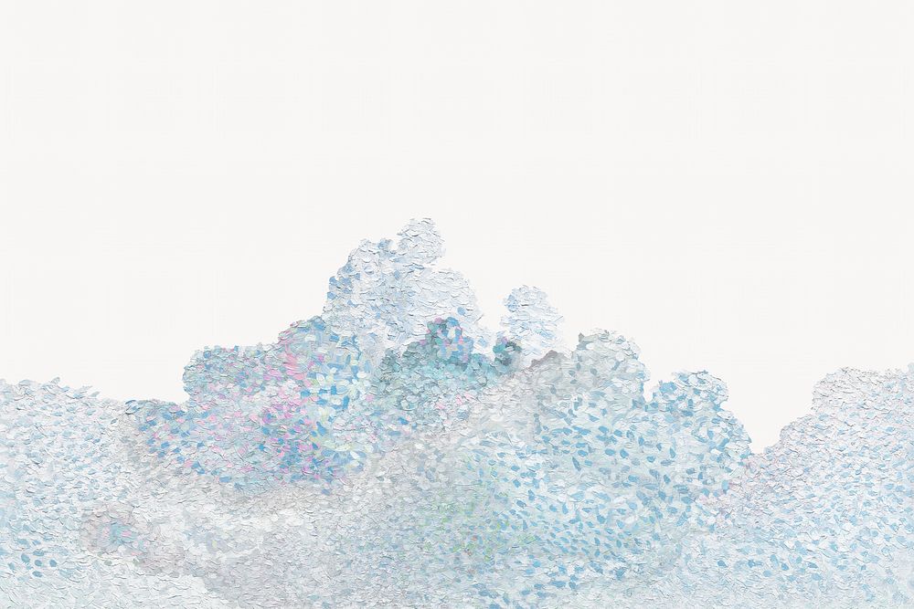 Henri-Edmond Cross's Cloud  border background, famous artwork remixed by rawpixel 