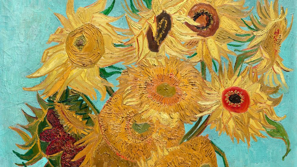 Van Gogh Sunflowers wallpaper, desktop background