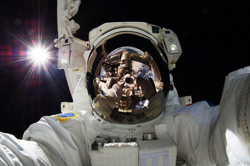 NASA astronauts in space - Sept 5th, 2012. Original from NASA. Digitally enhanced by rawpixel.